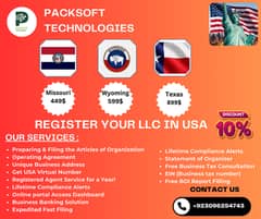 PackSoft Technologies offers Company Registration Services in USA & UK