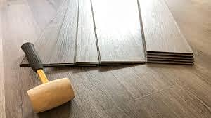Wooden Flooring / Vinyl Flooring / Flutted Panel / Wallpaper / Grass