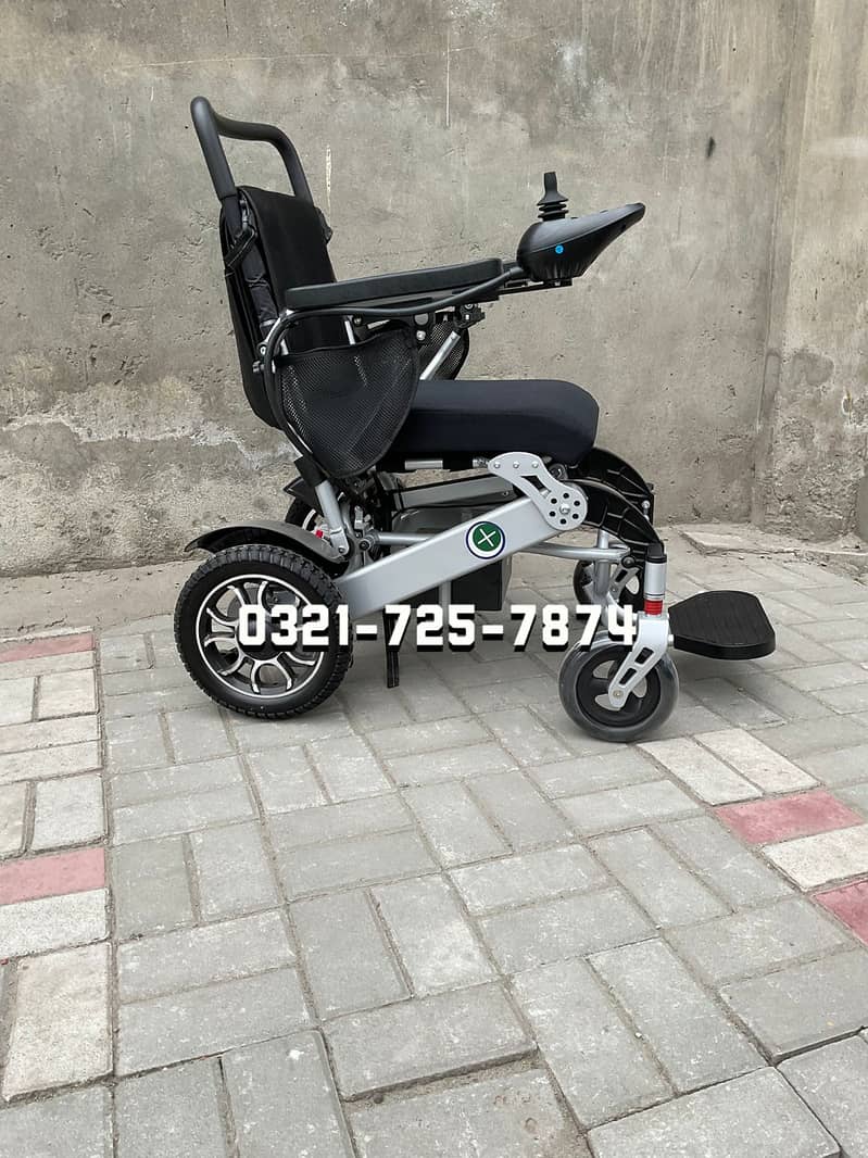 Electric wheel chair / patient wheel chair / aero base varient wheel 1