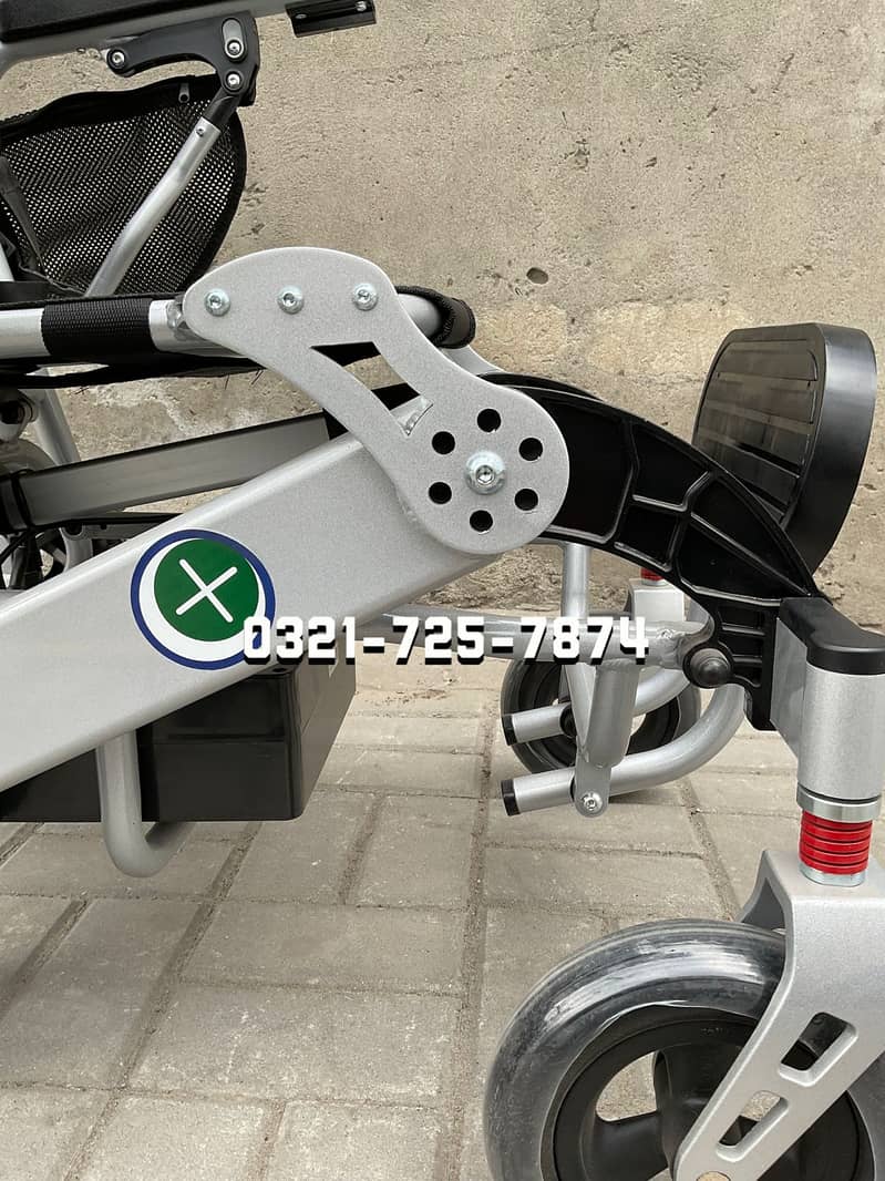 Electric wheel chair / patient wheel chair / aero base varient wheel 5