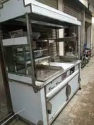 shawarma counter, burger counter, BBQ counter, grill counter All Fryer 4