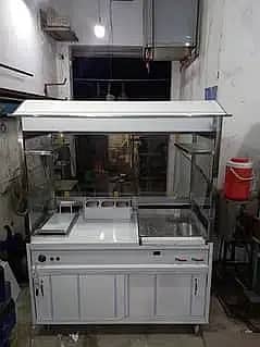 shawarma counter, burger counter, BBQ counter, grill counter All Fryer 6