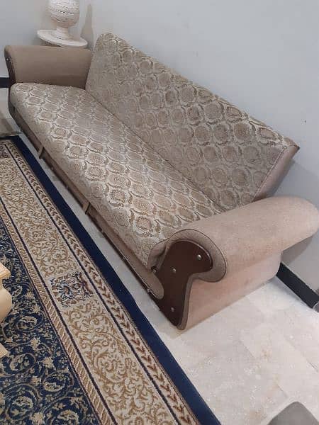 sofa cum bed in good condition 5