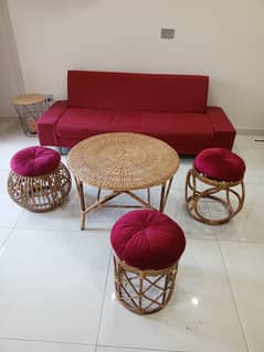 Cane Furniture + Sofa cum Beds + Decor: For Sale (Great Conditio