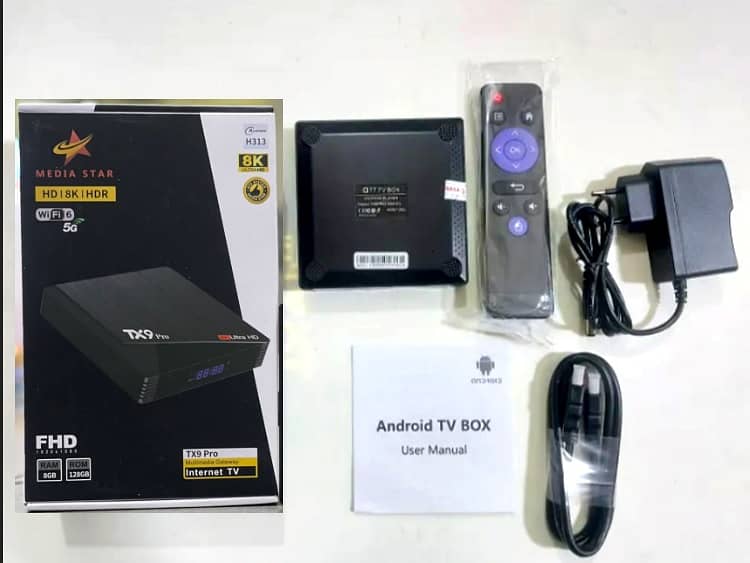 TX9 PRO set top box 4K HD 2.4G&5G WIFI 8+128GB H313 Android 10 TV BOX 1