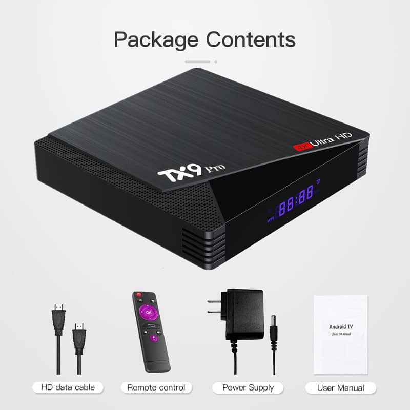 TX9 PRO set top box 4K HD 2.4G&5G WIFI 8+128GB H313 Android 10 TV BOX 7