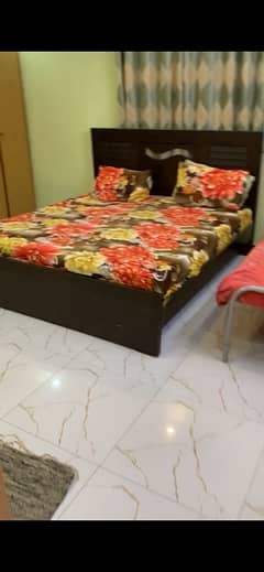 used double bed and dressing