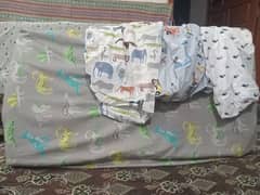 Kids mattress very less used almost new with 4 bed sheets 0