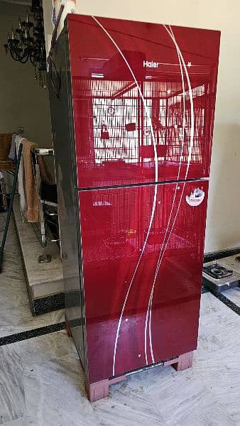 Haier Refrigerator HRF 306 Glass Door Refrigerator in Good Condition 2