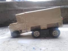 Remote control homemade Wooden truck 0
