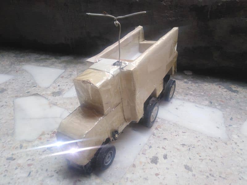 Remote control homemade Wooden truck 1