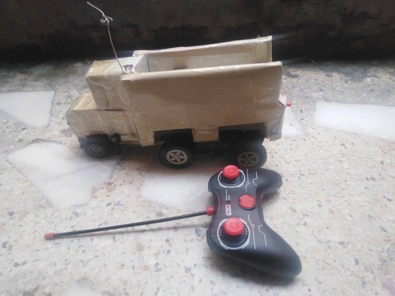 Remote control homemade Wooden truck 5