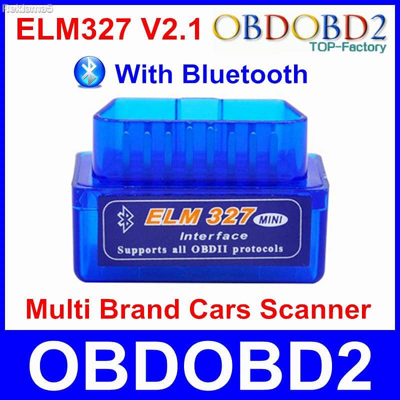 Mini Eml327 V2.1 OBD 2 Bluetooth Car Diagnostic-Tools For Android 0