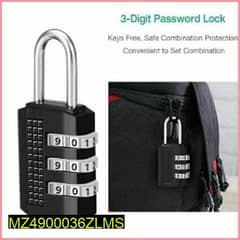 3 Digit Key Free Password Lock 0