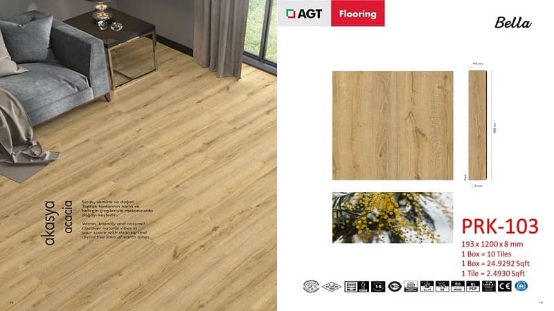 Laminate Wooden Floor , Wallpaper , SPC Flooring , Carpet Tile Floor. 2