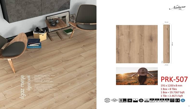 Laminate Wooden Floor , Wallpaper , SPC Flooring , Carpet Tile Floor. 3