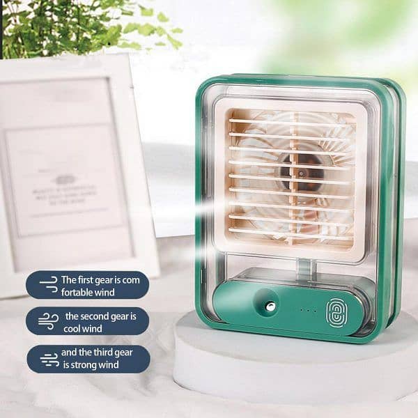 Type C Rechargeable Portable Desktop Air Conditioner 3