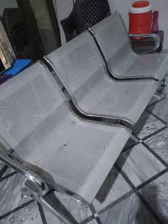steel chair 3 seater