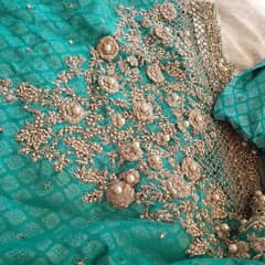 used for 1 or 2 times heavy embroidery net dress