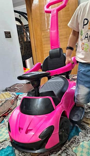 Baby Car Used Pink Color With Handle 0