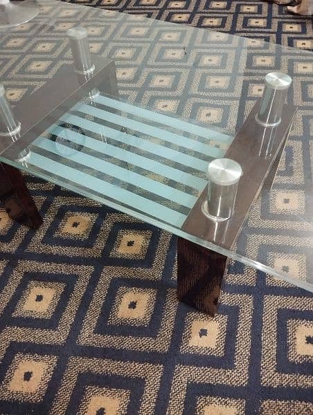 Glass Center Table For Sell 1