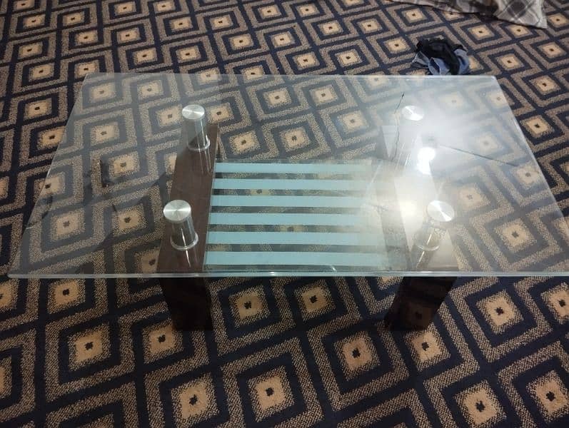 Glass Center Table For Sell 3