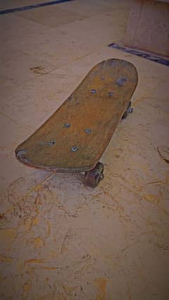 Skateboard for skating in fair condition at low price