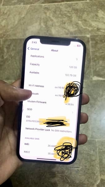 iphone 12 pro dual approved 128 gb with box all accessories 5