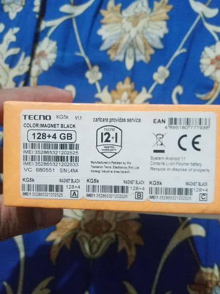 Tecno spark 8c 4gb Ram 128gb memory new condition 1