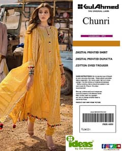 unstitched suit for women's gul Ahmed