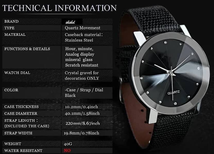 Imported Quartz Fashion Watch for Men and Women. Best for gift 3