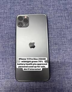 iPhone 11 Pro Max pta approved 256 GB 79% battery health