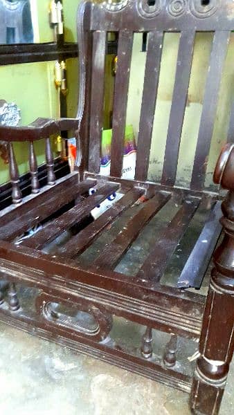 King Size Two Wooden Chairs urgently forsale 1