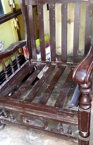 King Size Two Wooden Chairs urgently forsale 3