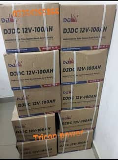 DJDC 12v100ah Dry Battery Available