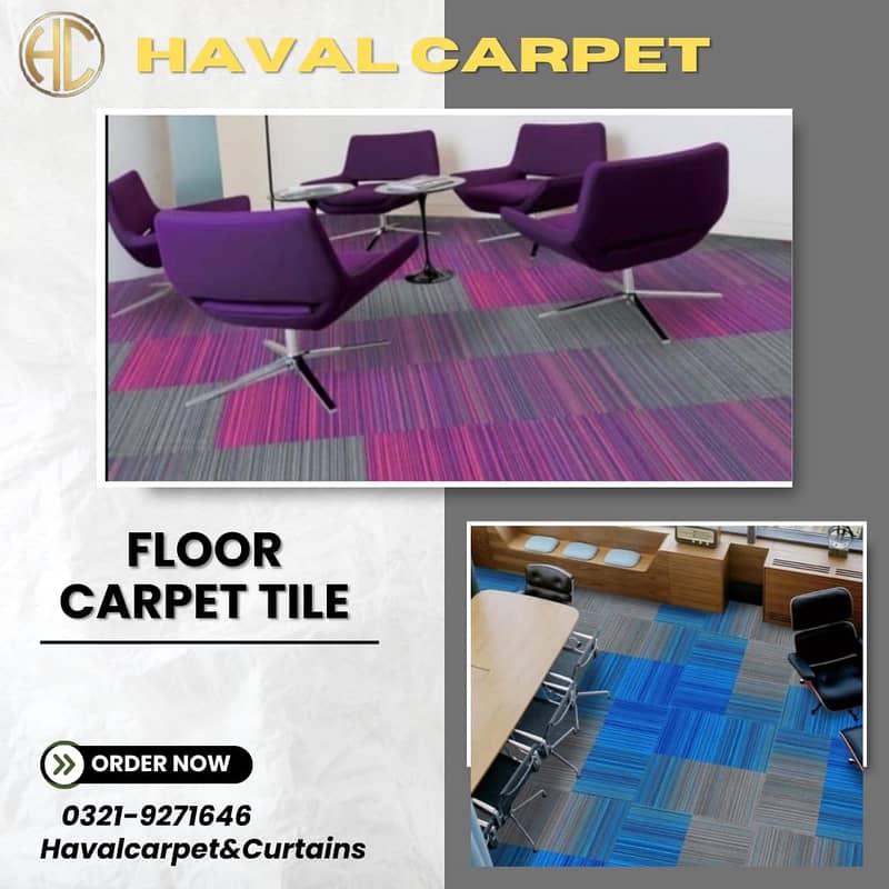 Floor Office Carpet - Carpet Tile - Different Colour Size Available 0