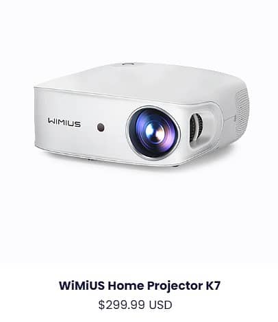 Wimius K7 1080p Smart Wifi 5G Projector with upto 500inch Display 13