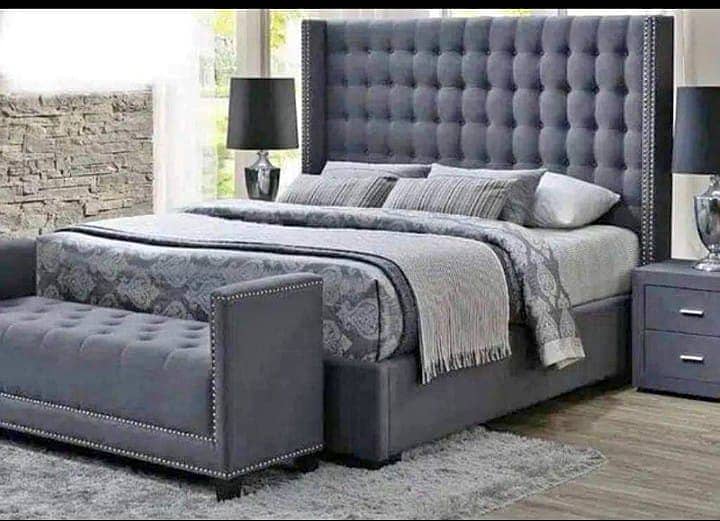 bed / bed set / Furniture / Poshish bed / bed dressing side table 10