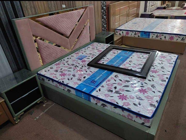 bed / bed set / Furniture / Poshish bed / bed dressing side table 15