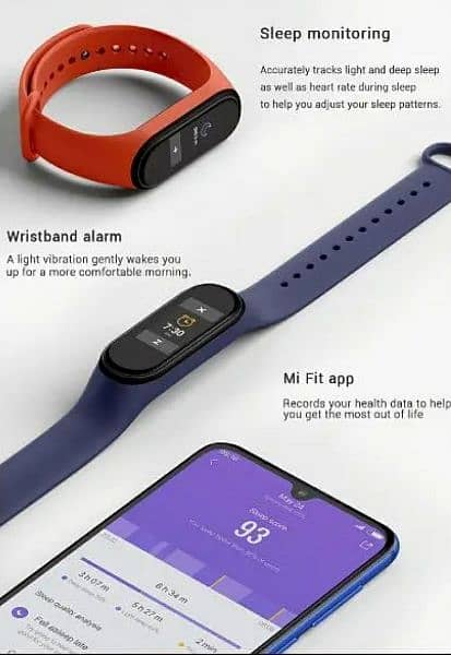 Xiaomi MI Band 4 Fitness Tracker (Black color)  available for Sale 7