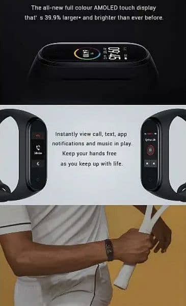 Xiaomi MI Band 4 Fitness Tracker (Black color)  available for Sale 8