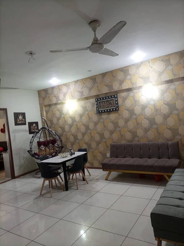 3 Bed DD Well Maintained Slightly Used Apartment For Sell In Karachi University CHS 9