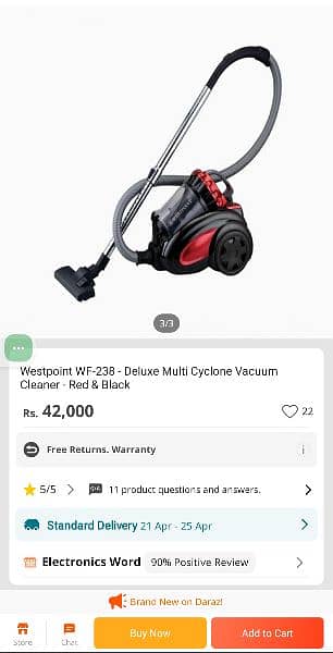 vacuum cleaner. Westpoint WF-238 deluxe multi Cyclone vacuum cleaner 6