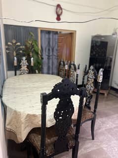 dining table with five chairs