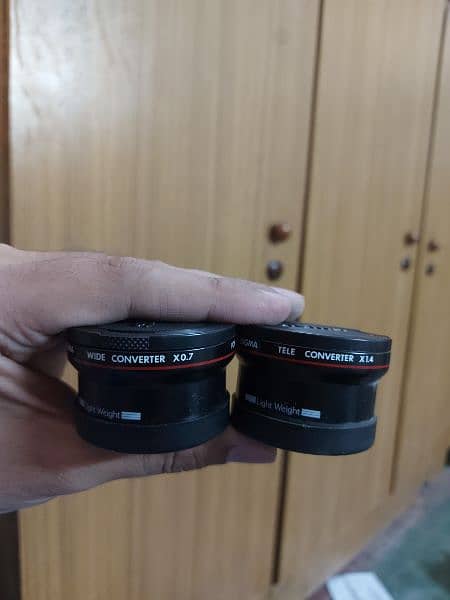 Lenses (convertor 1.4 and 0.7) both sigma 2