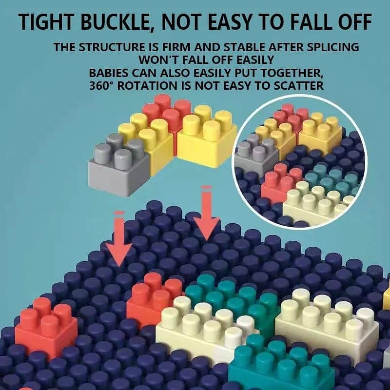 100 Pieces Blocks Set Puzzle Assembled Building Blocks Bricks Children 4
