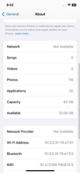 iPhone x 64GB Bypass 7