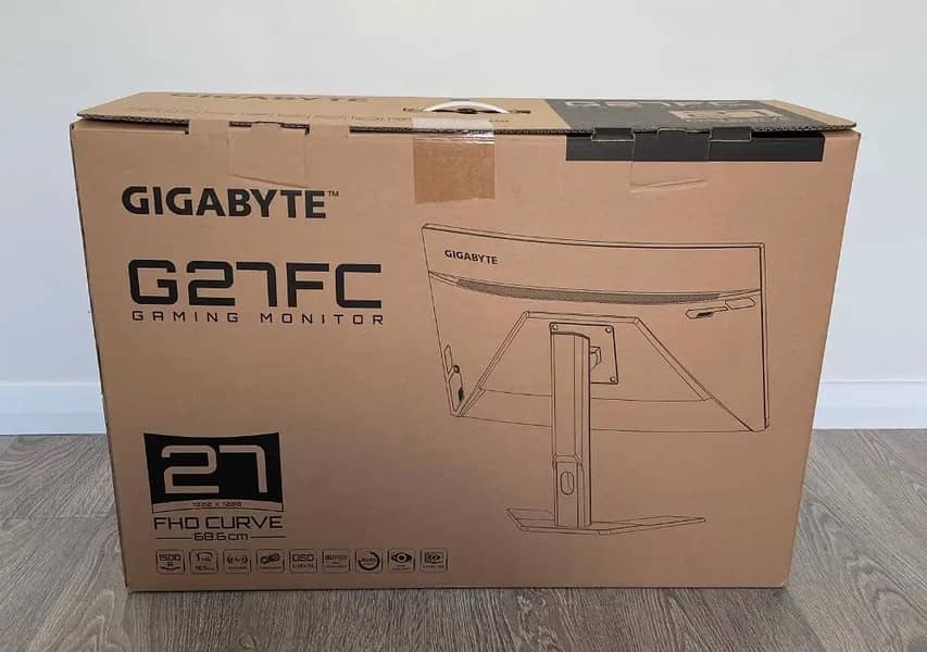 Gigabyte G27FC 27 27 inch curved gaming monitor for sale 1