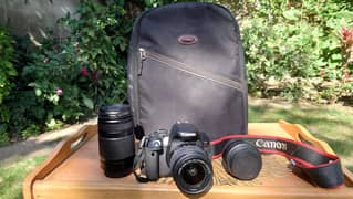 Canon Kiss X6i with 18-55mm Lens, 50mm Lens and 55-250mm Lens
