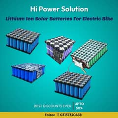 Lithium Ion Batteries | Solar System Batteries | For Electric Bikes 0